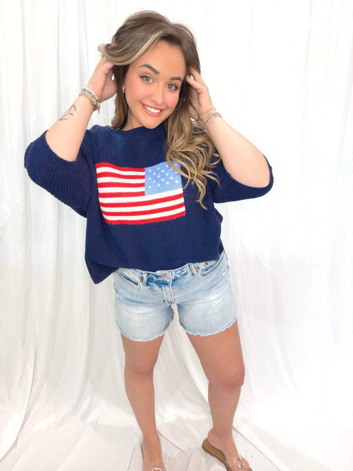 Perfect Fit Flag Sweater
