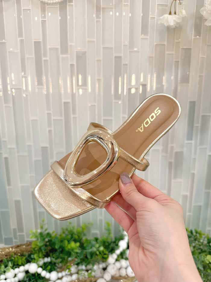 Gia Gold Sandals