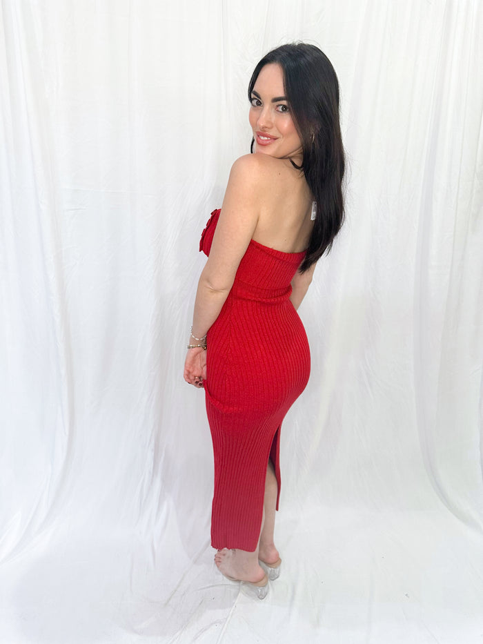 Red Hot Midi Dress