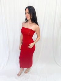 Red Hot Midi Dress