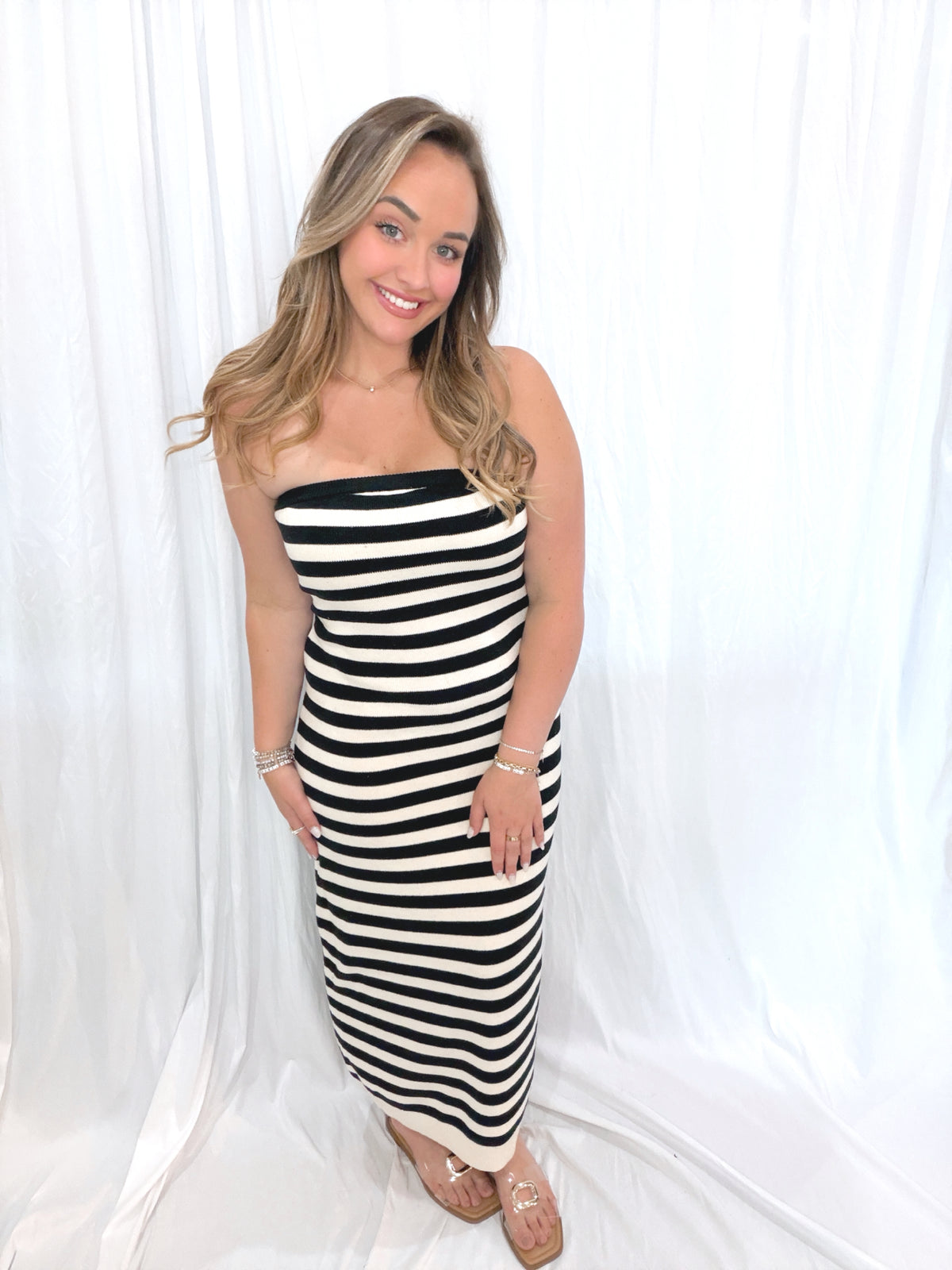 Off & On Maxi Dress