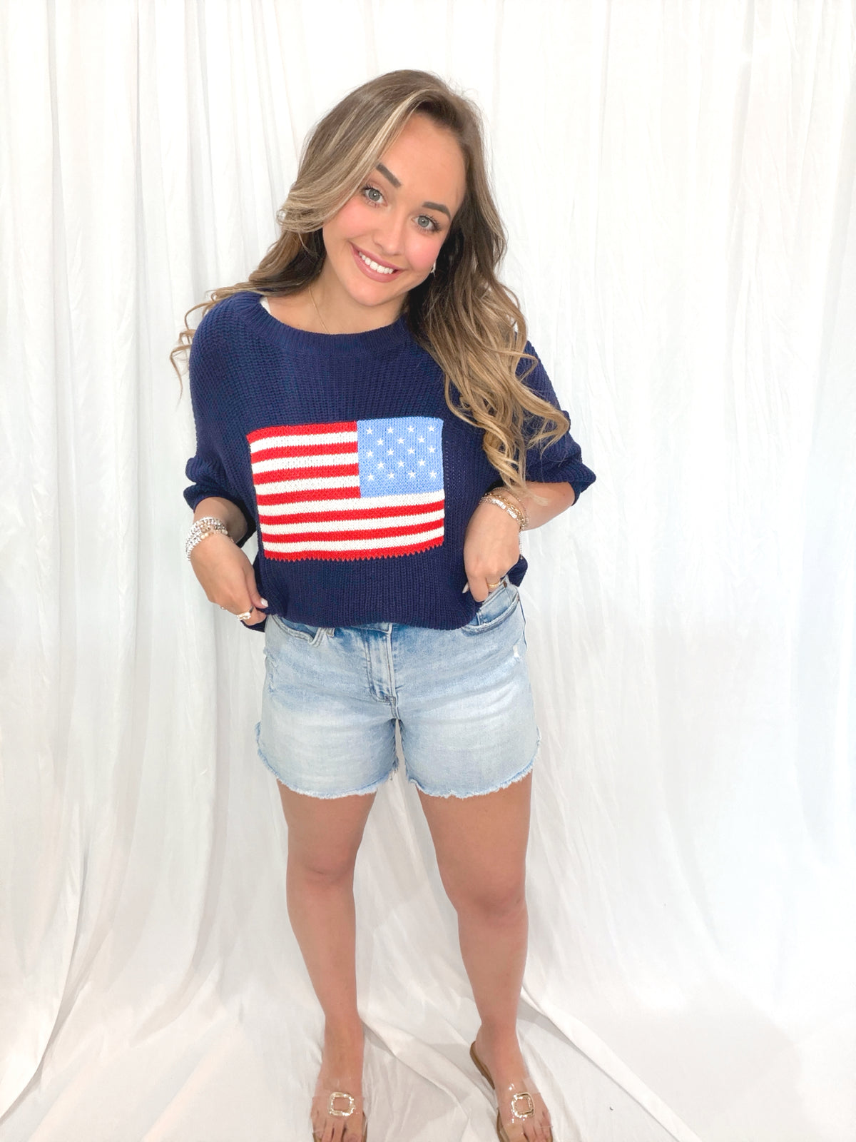 Perfect Fit Flag Sweater