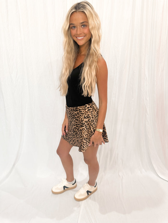 Lizzie Leopard Skirt