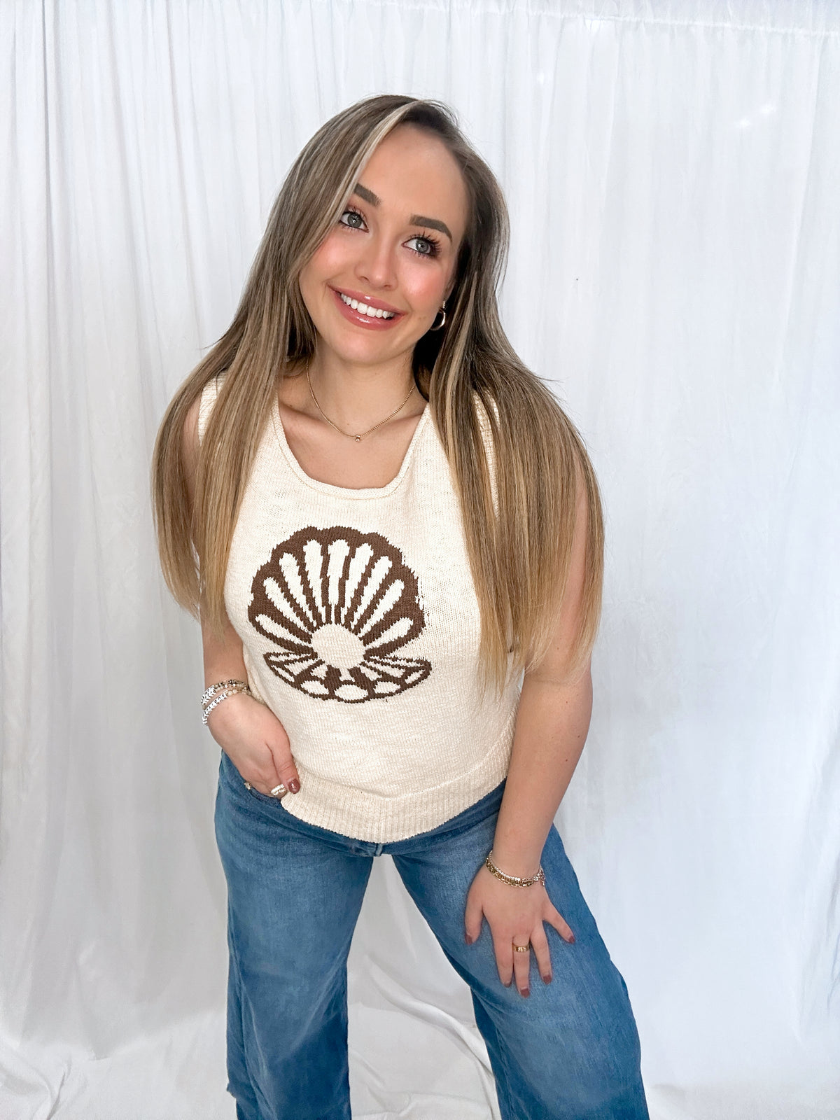 Seashell Sweater Vest