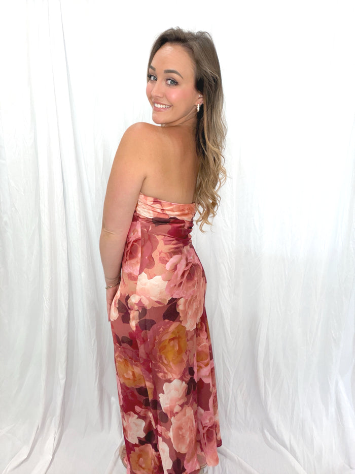 Flirty In Florals Maxi Dress