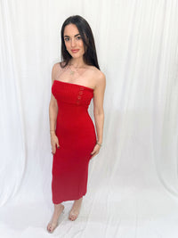 Red Hot Midi Dress