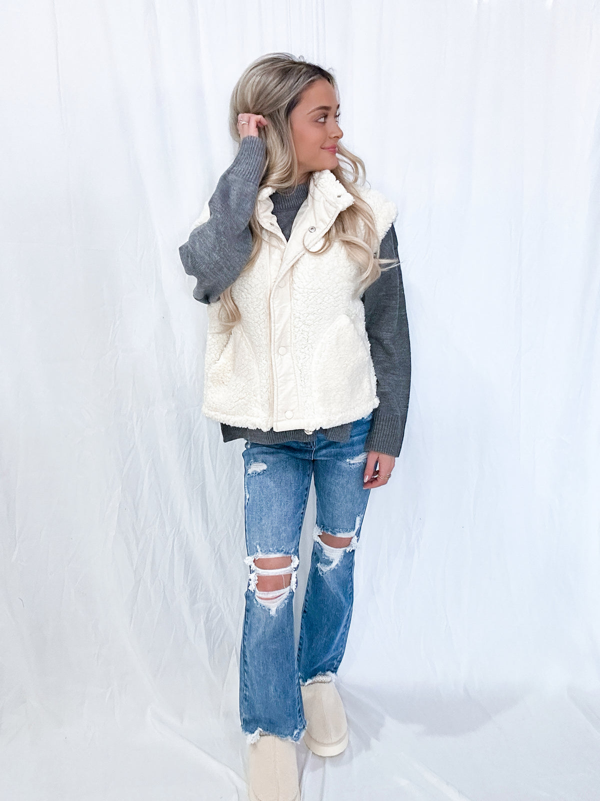 Upscale Sherpa Vest