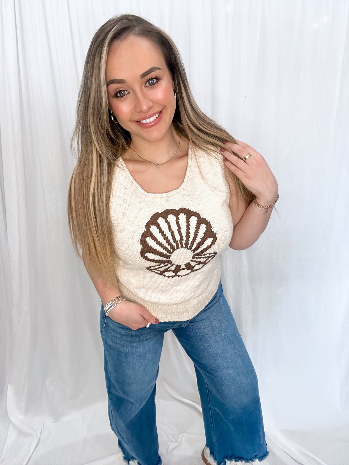 Seashell Sweater Vest