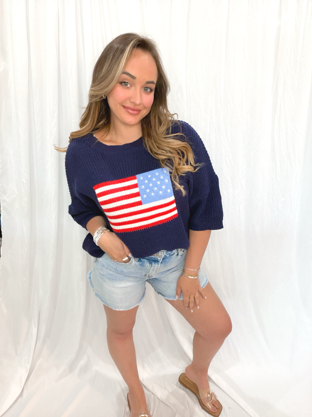 Perfect Fit Flag Sweater