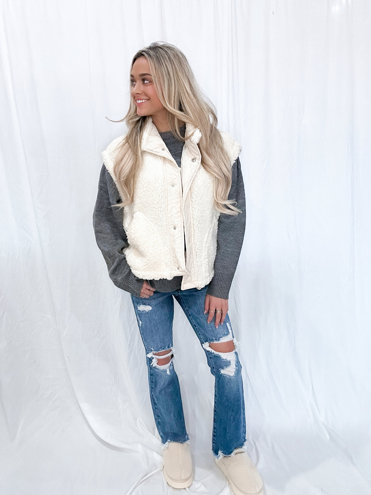 Upscale Sherpa Vest