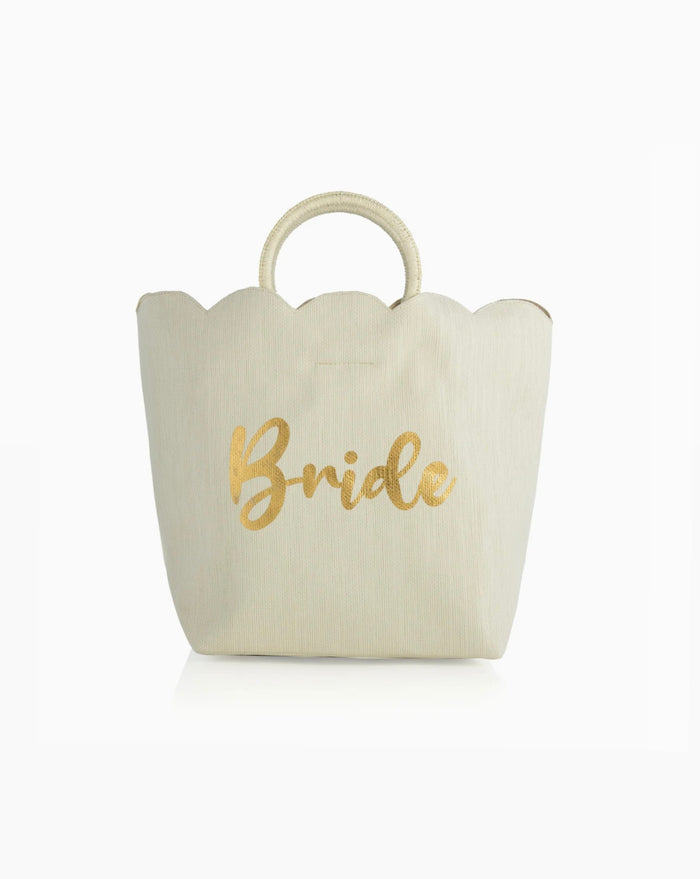 Scalloped Bride Tote