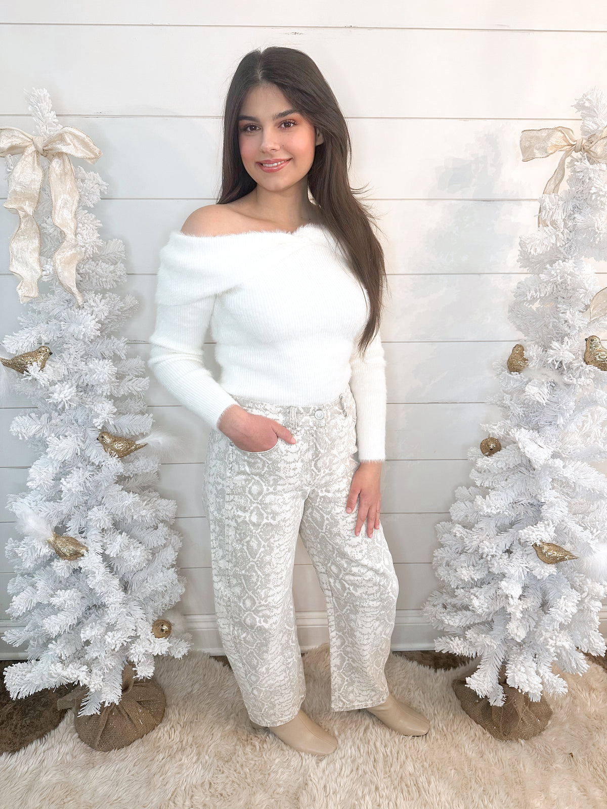 Sloane Snakeskin Pants