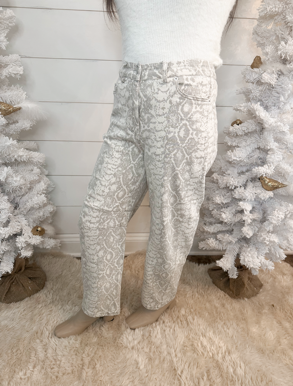 Sloane Snakeskin Pants