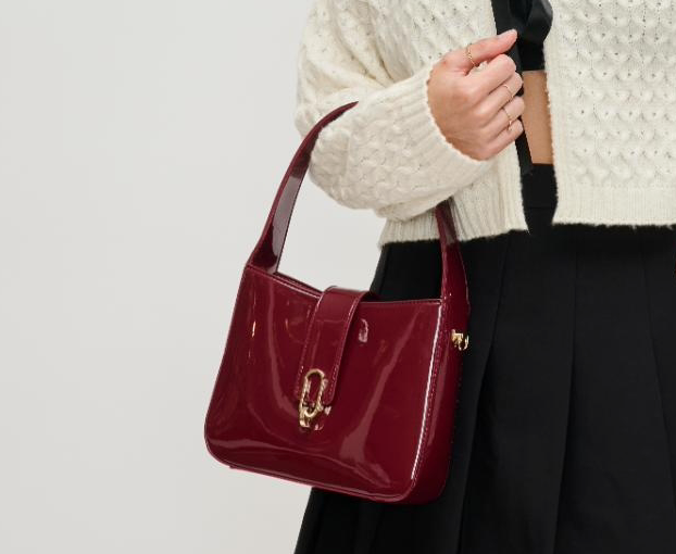 Paige Patent Crossbody Bag