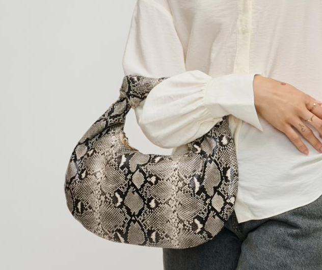 Charlene Snake Print Bag